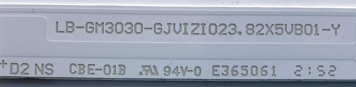 KIT DE LEDS PARA TV VIZIO / NUMERO DE PARTE LB-GM3030-GJVIZIO023.82X5VB01-Y / 210BZ05D0B338BSC4X / 64M0T33FCF9N / PANEL PN238CT01-2 / MODELO D24F4-J01 - Imagen 3
